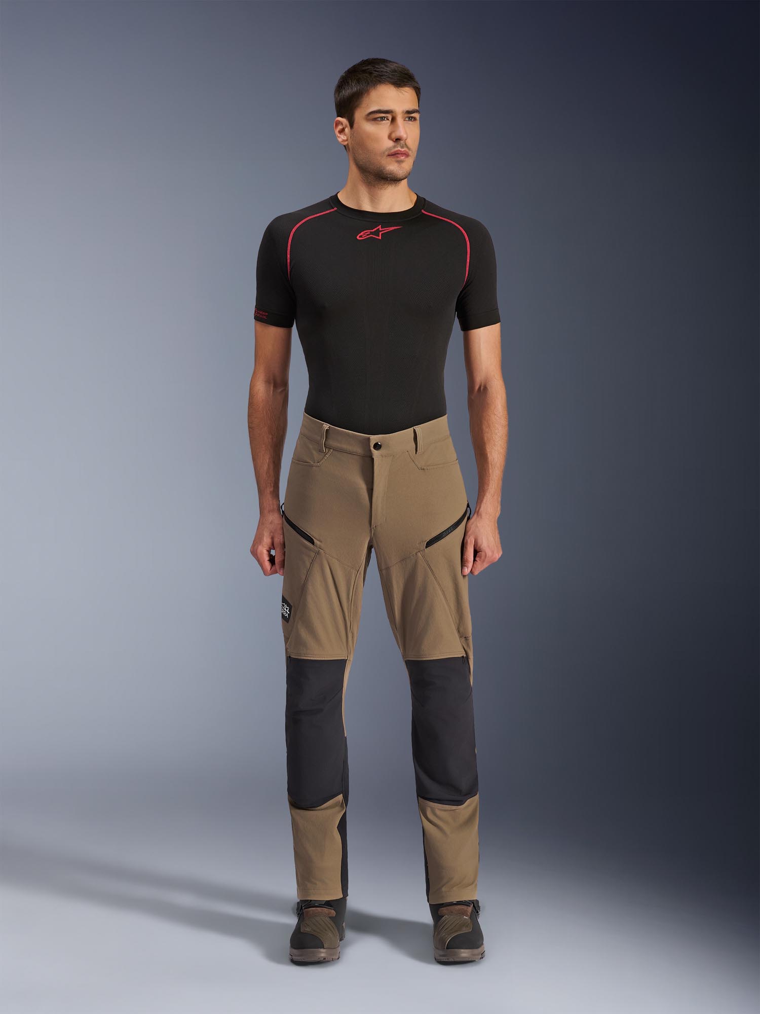 Alpinestars Flex-AST Explorer Motorcycle Textile Pants brown/black M Figure 4