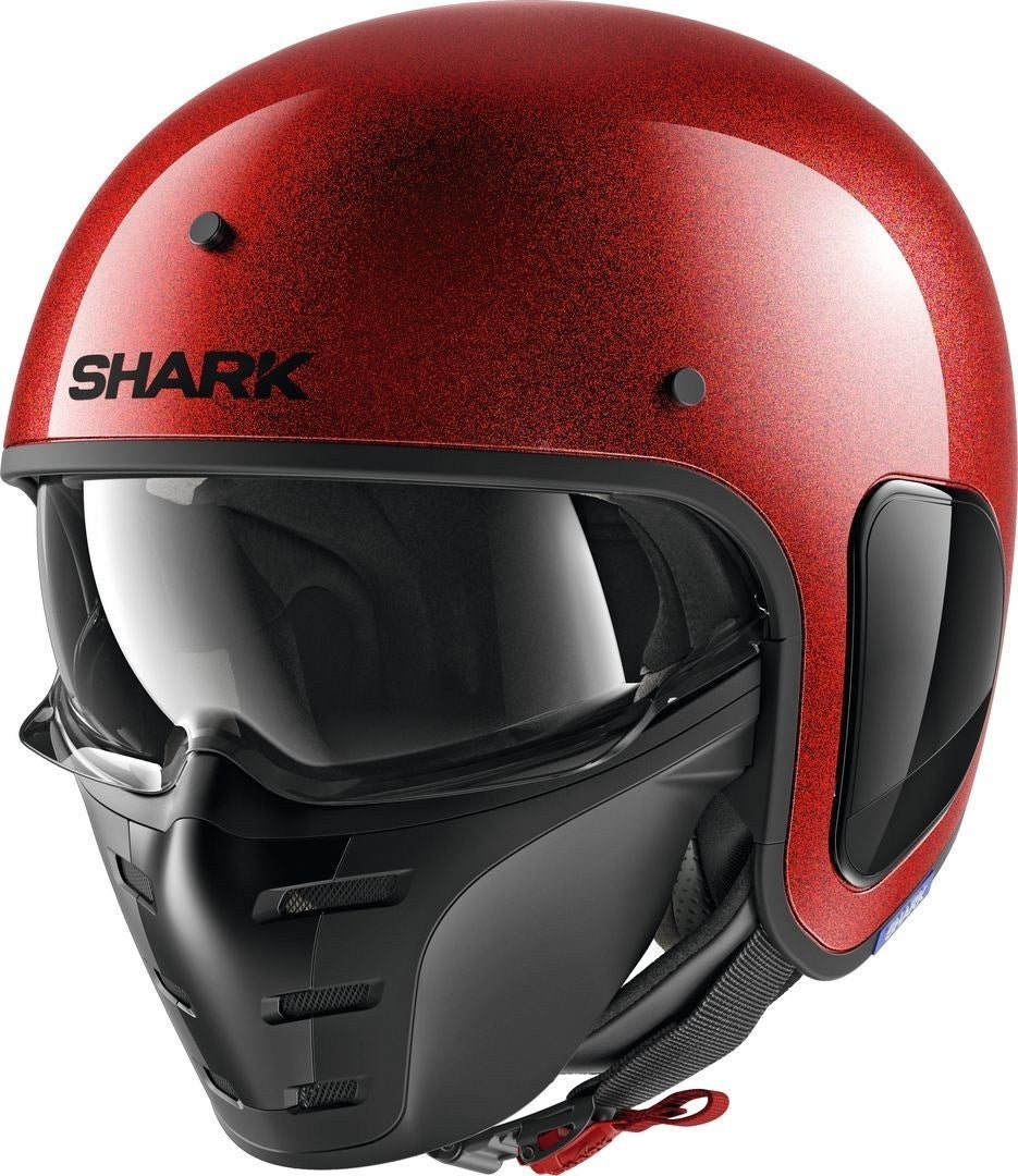 Shark S-Drak Glitter Jethelm rot M (57/58) Abbildung 1