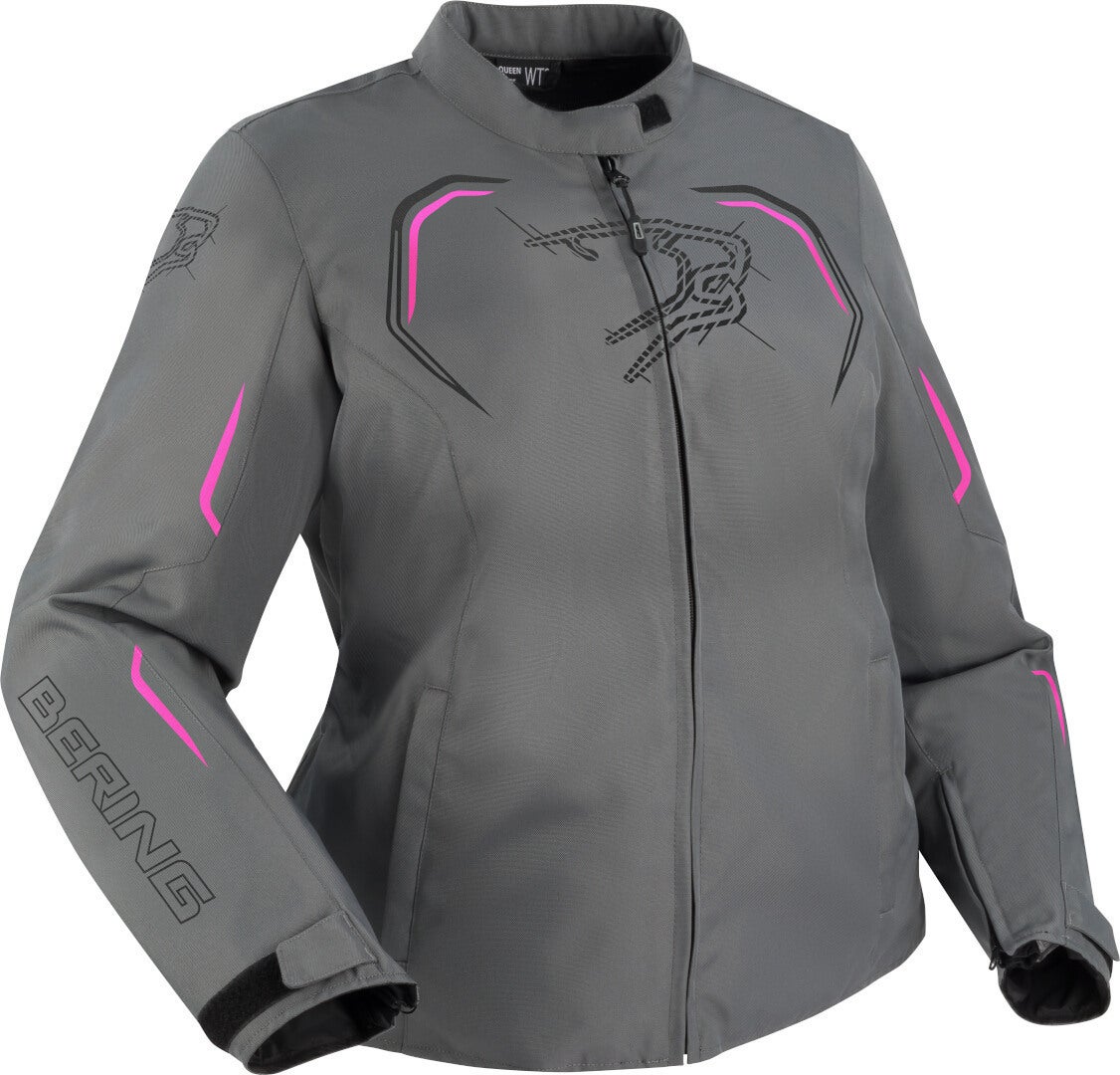 Bering Dundy Queen Size veste textile de moto pour dames imperméable à l’eau gris/rose W-44 Figure 1