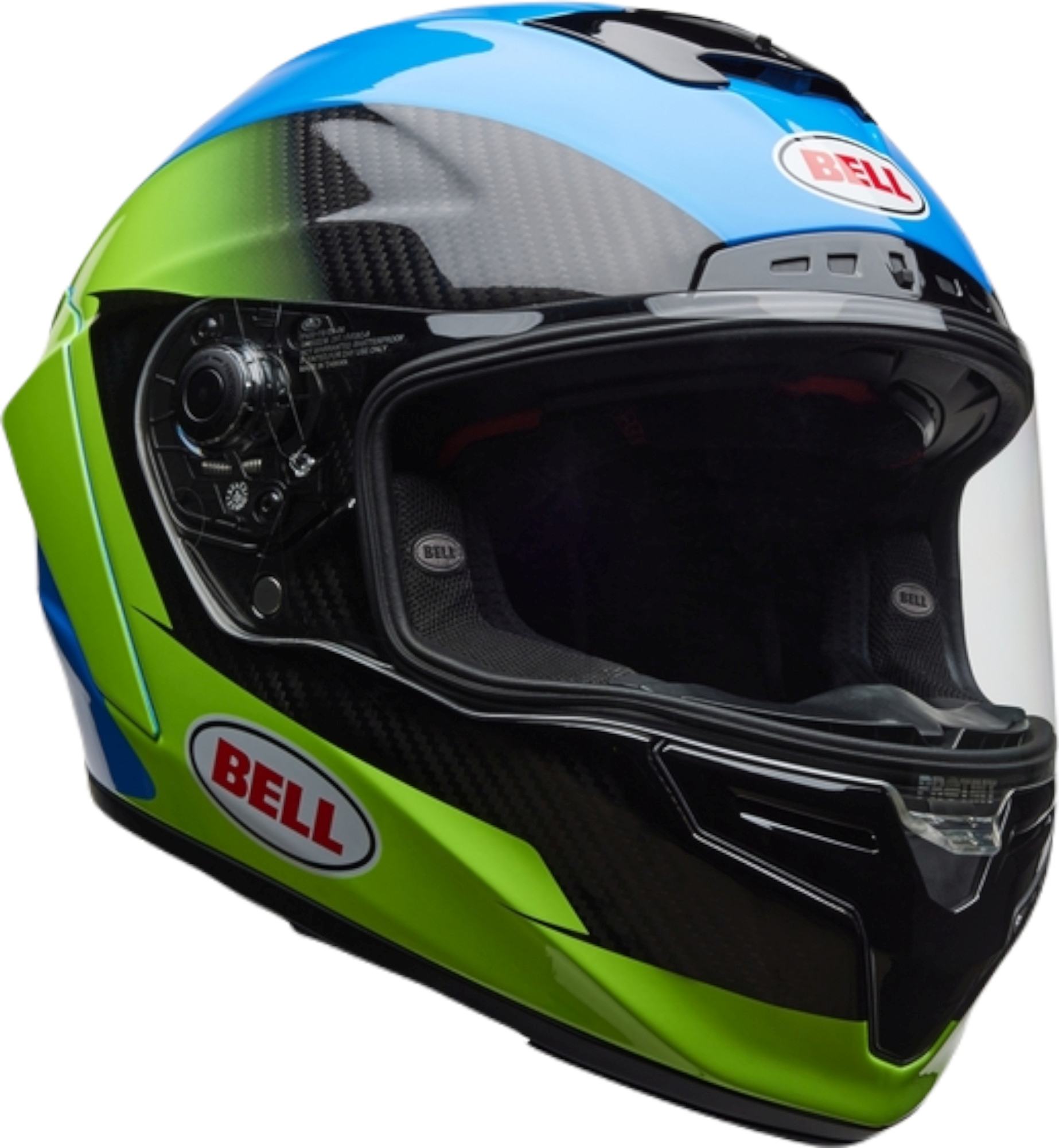Bell Race Star DLX RSD Corsa Carbon Cască Albastru/galben neon/negru XL Figura 1