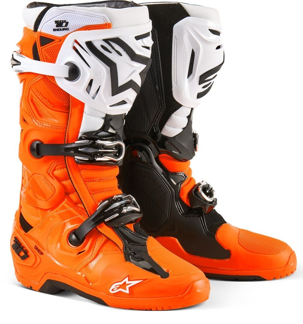 Alpinestars Men's Orange/Black Tech 10 Enduro Motocross Boots