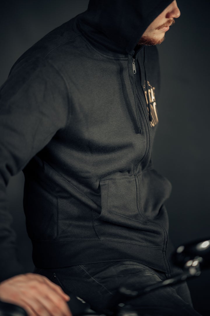 Black-Cafe London Classic Zip Hoodie black/gold L Figure 2