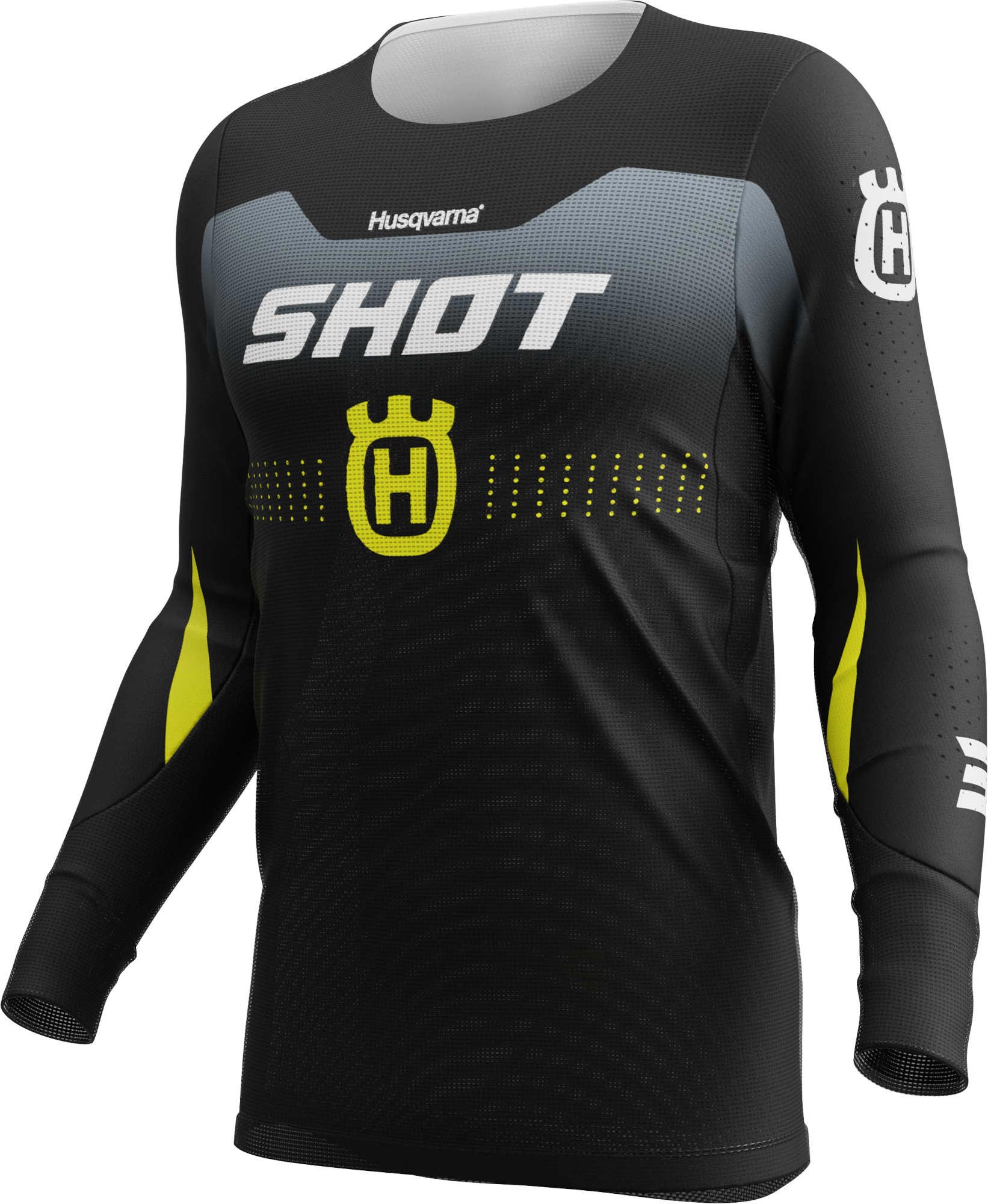 Shot Men's Grey Aerolite Hva Motocross Jersey