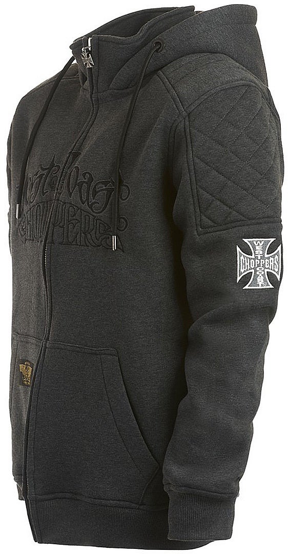 West Coast Choppers Por Vida Zip Hoodie grau XL Abbildung 2