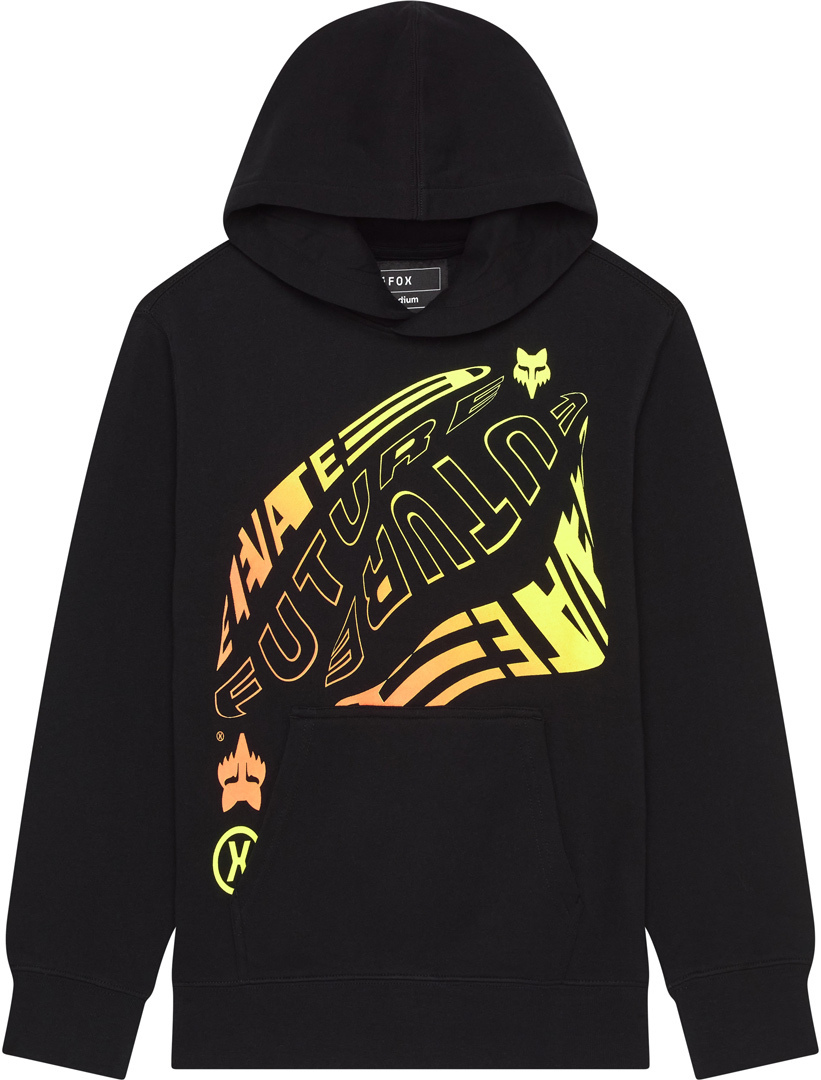 FOX Elevated Moletom com capuz juvenil preto SIM Figura 1