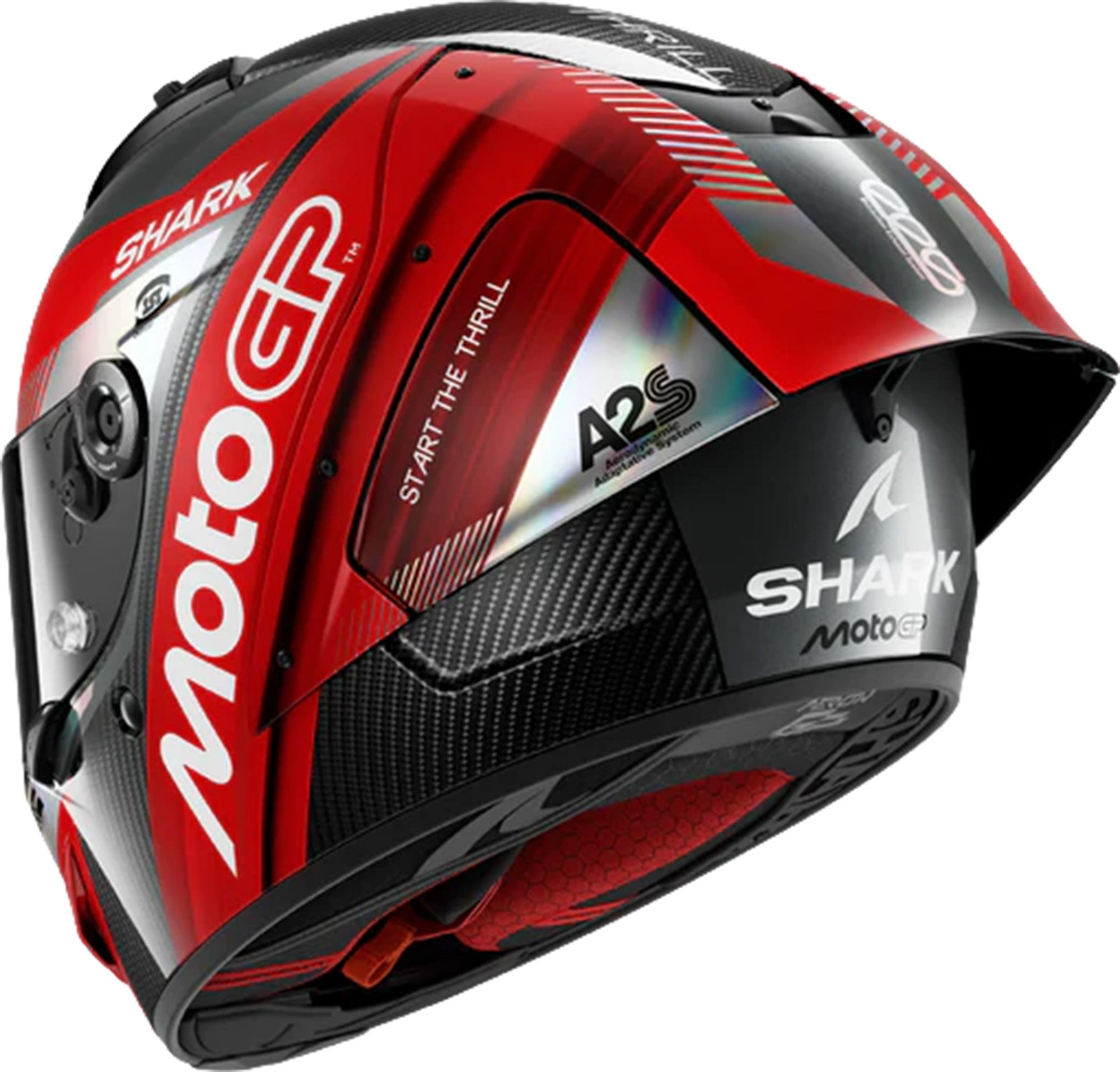 Shark Aeron-GP FIM Racing #2 MotoGP Helm carbon/rot/chrom M (57/58) Abbildung 2