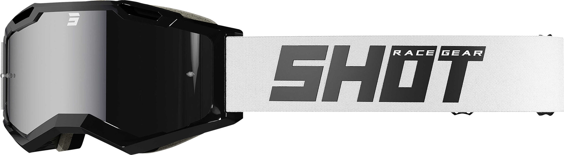 Shot Iris 2.0 Solid Ochelari de motocross Alb/Negru Figura 1