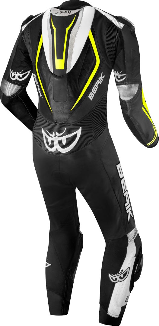 Berik Losail-R perforated Eendelige Kangaroo Motorfiets Lederen Pak zwart/wit 60 Figuur 2