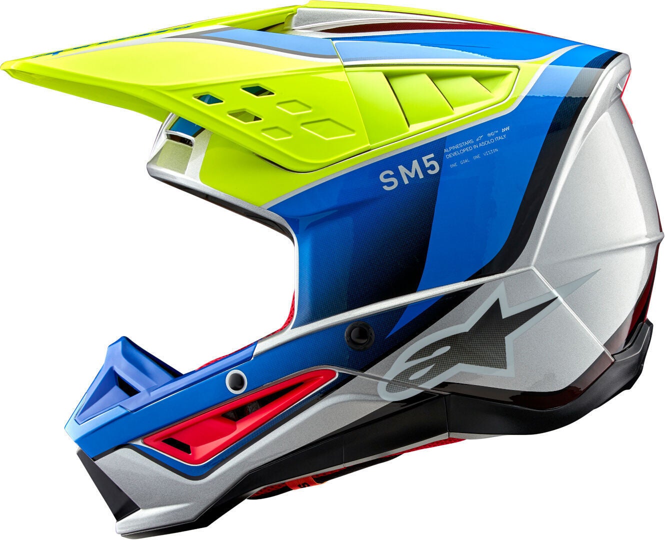 Side view of Alpinestars S-M5 Sail 2024 Motocross Helmet