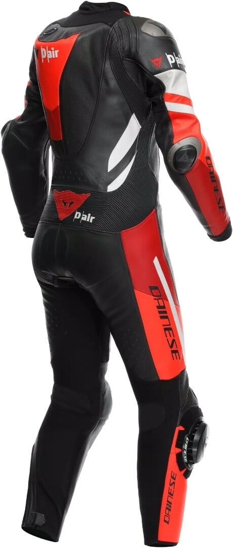 Side view of Dainese Misano 3 D-Air perforated 1-Piece ladies Motorcycle Leather Suit