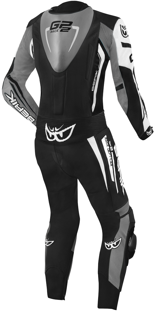 Berik Monza Costum de piele de motocicletă One Piece pentru doamne Negru/Alb/Gri 44 Figura 2