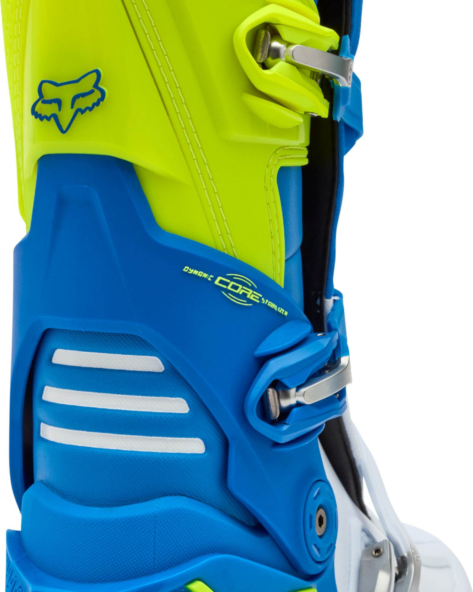 FOX Motion Stivali da motocross blu/giallo 7 Figura 8