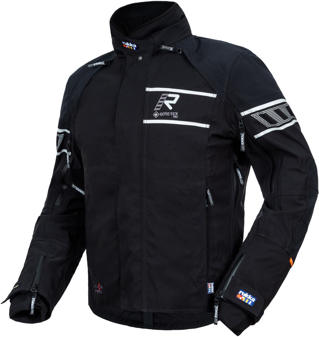 Rukka Rapto-R Giacca tessile da moto nero/argento 50 Figura 1