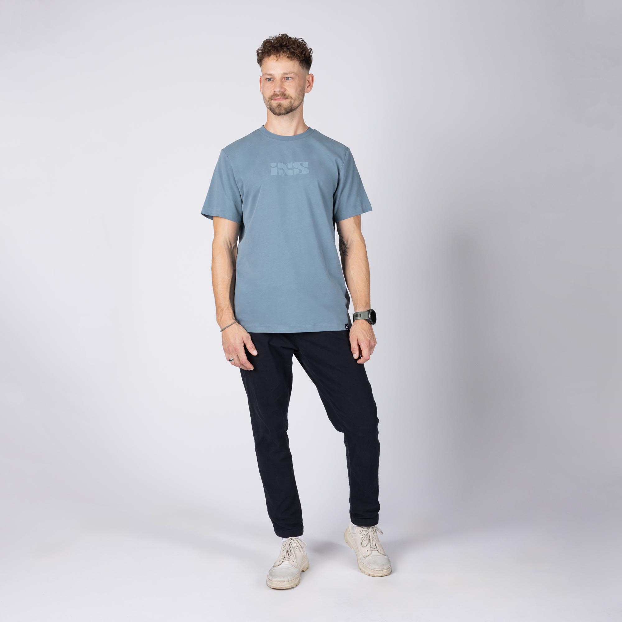 IXS Brand 1.1 T-shirt blå/grå M Figur 6