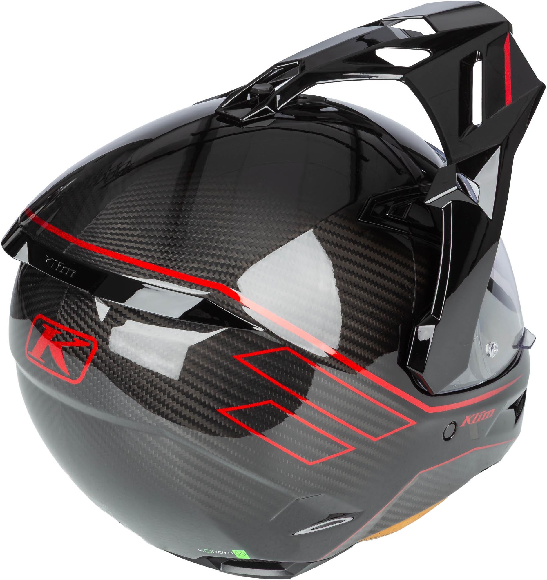 Klim X1 Alpha Graphic Carbon 엔듀로 헬멧 검정/빨강 L (59/60) 그림 5