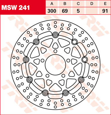 TRW Lucas MSW241 Jarrulevyn kelluminen Kuva 1
