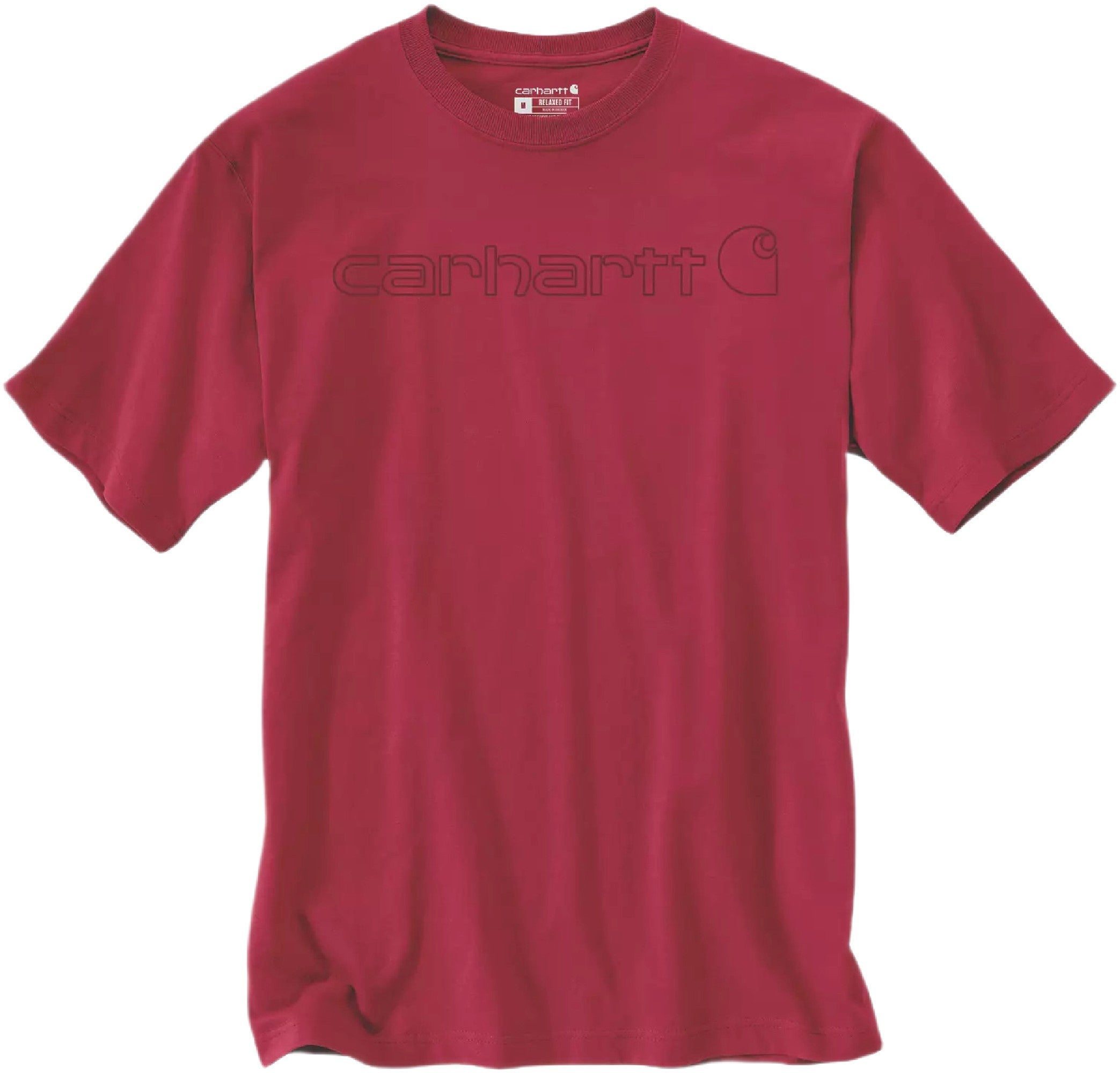 Carhartt EMEA Core Logo Workwear Short Sleeve Tシャツ 赤 L 図1