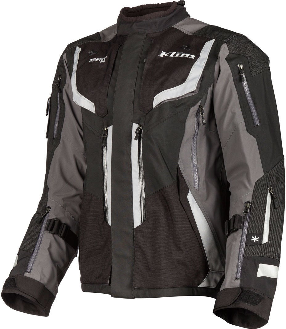 Klim Badlands Pro Motorcycle Textile Jacket dark grey 3XL Figure 1