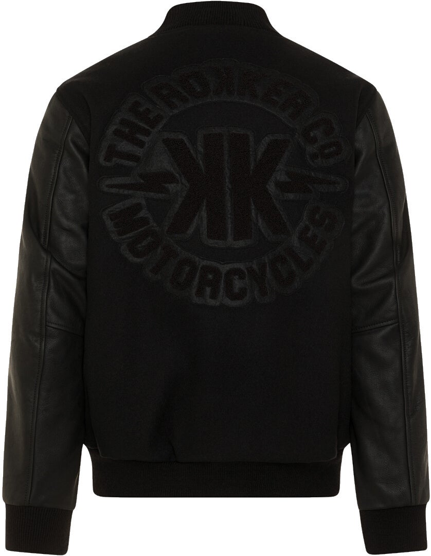 Rokker College Black オートバイレザー/テキスタイルジャケット XL 図2