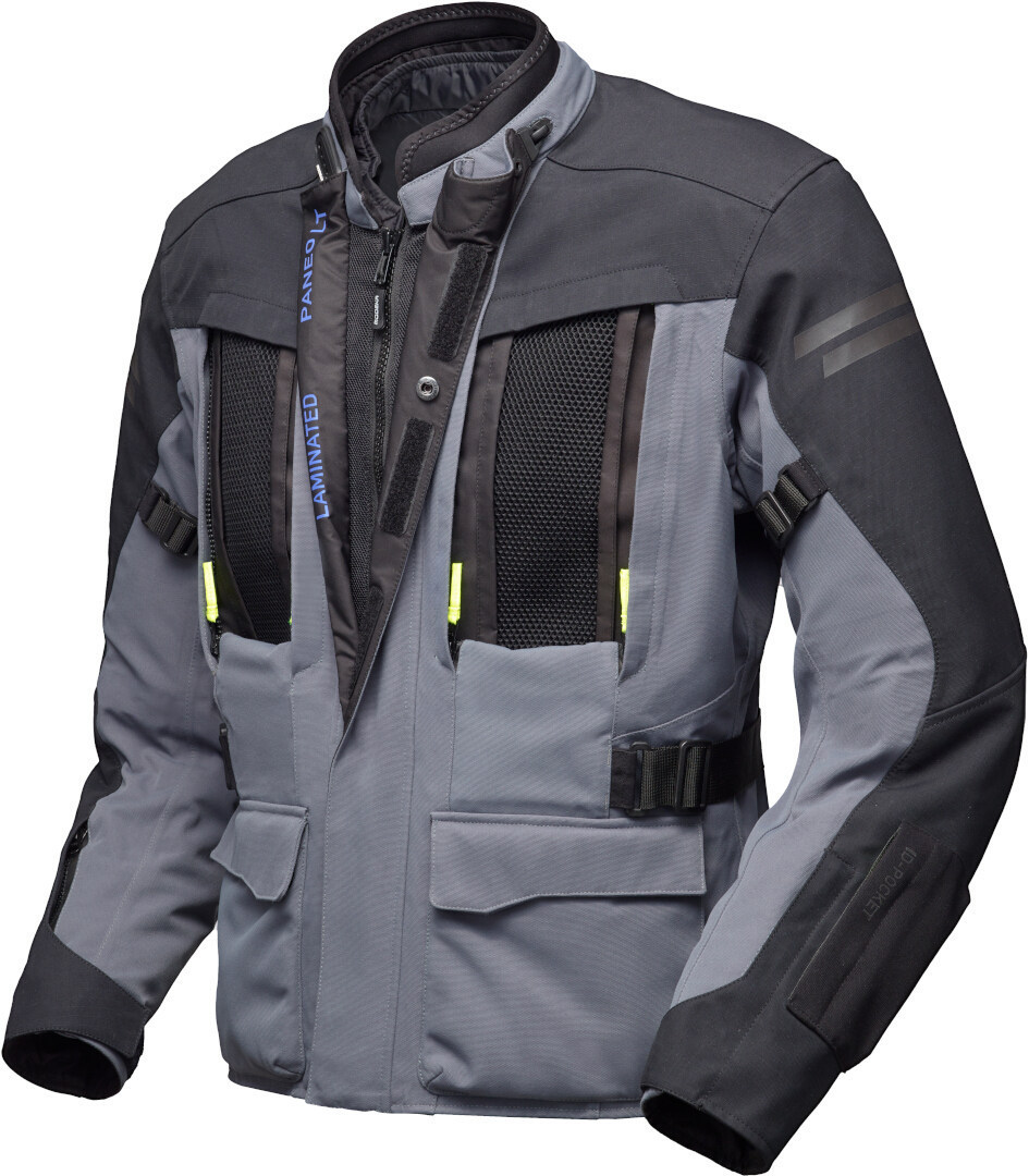 Modeka Paneo LT imperméable Moto Textile Jacke Gris/Noir XL Figure 2