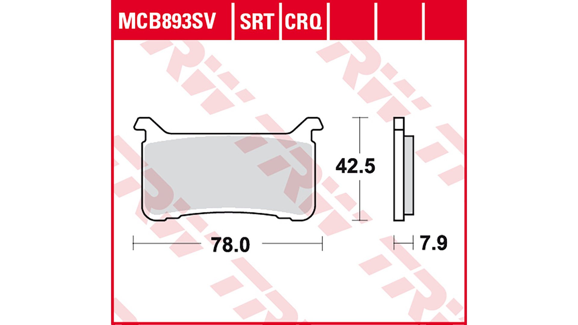 TRW Lucas Sinterbelag MCB893SV Figur 1
