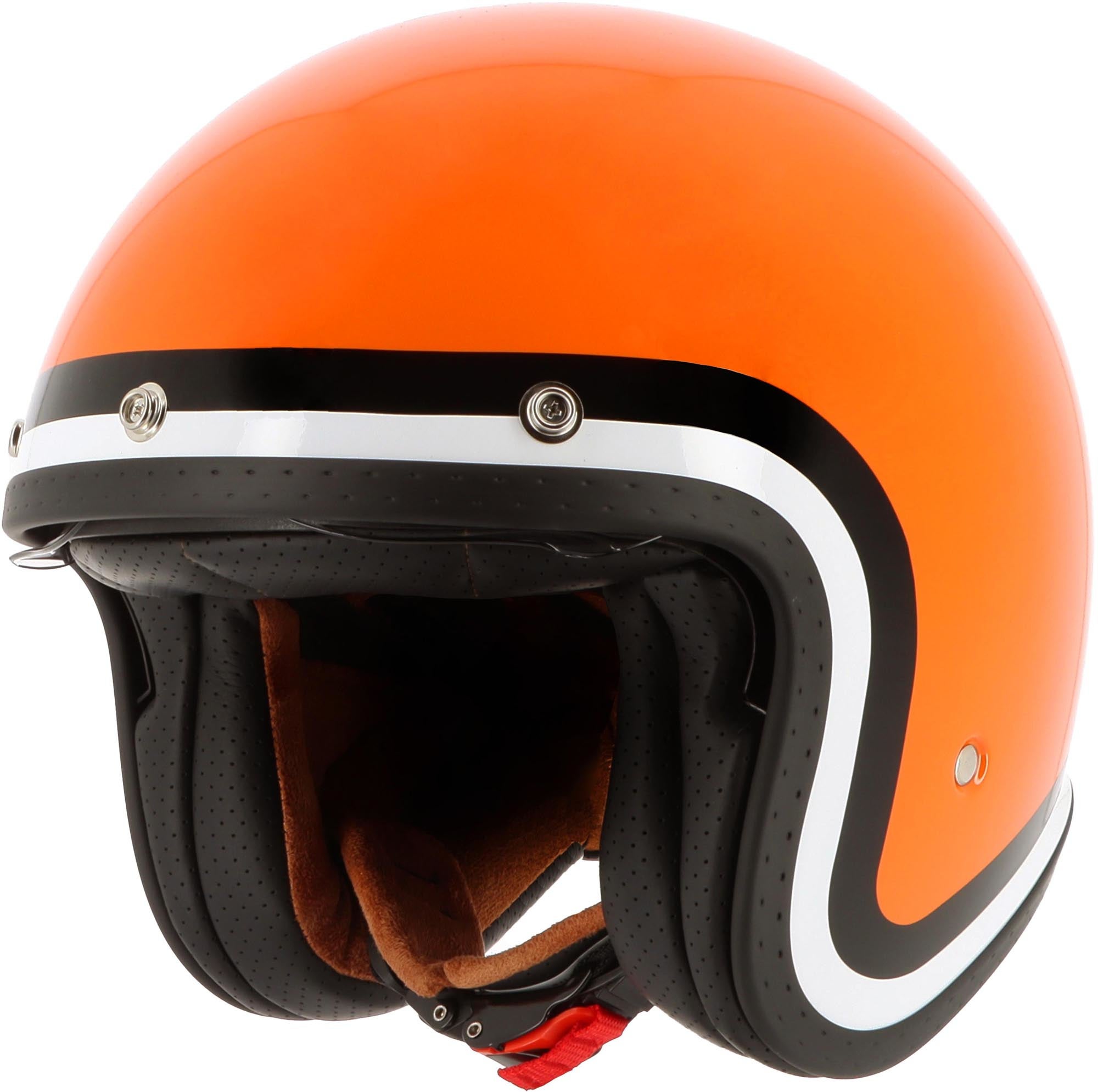 Von Dutch X Helstons Long Way Jethjelm orange/sort/hvid S Figur 1