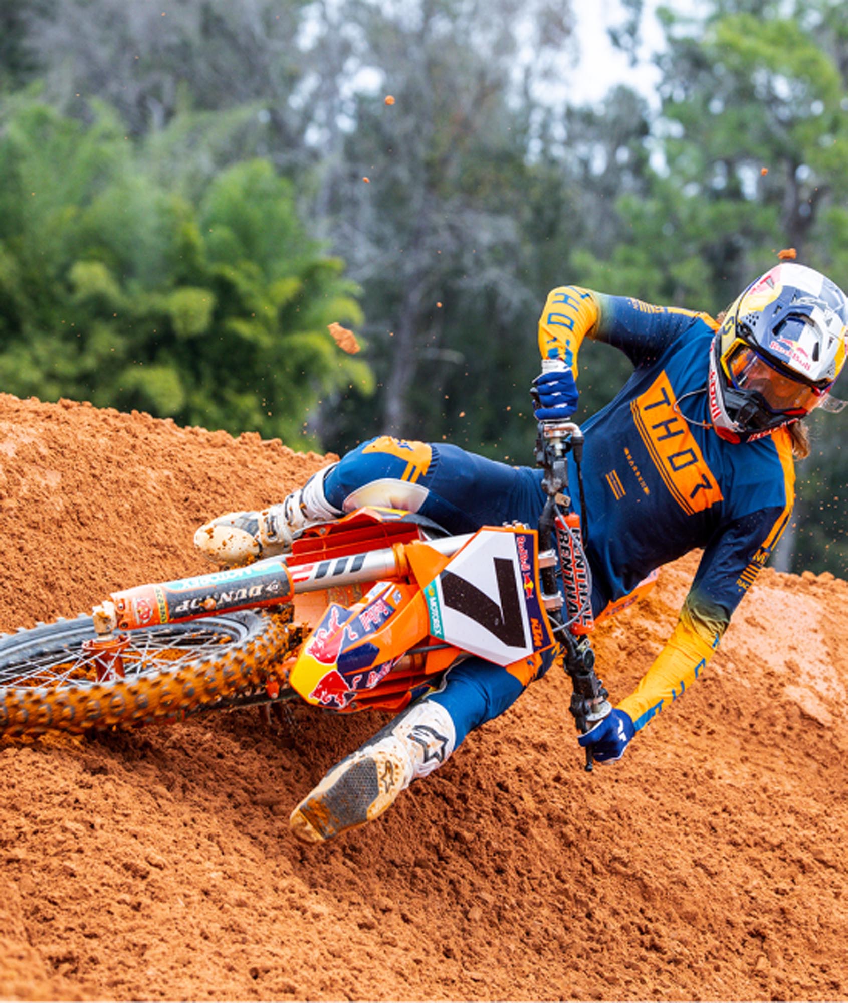 Side view of Thor Sportmode Geo Motocross Pants