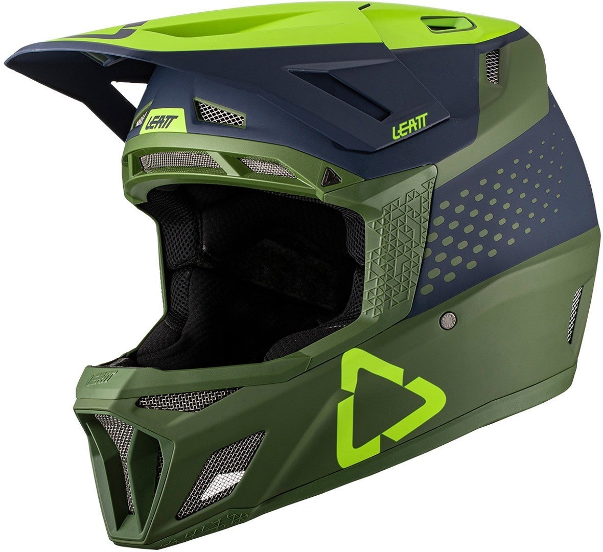 Leatt MTB 8.0 Composite Casco Downhill Verde/Blu M (57/58) Figura 1