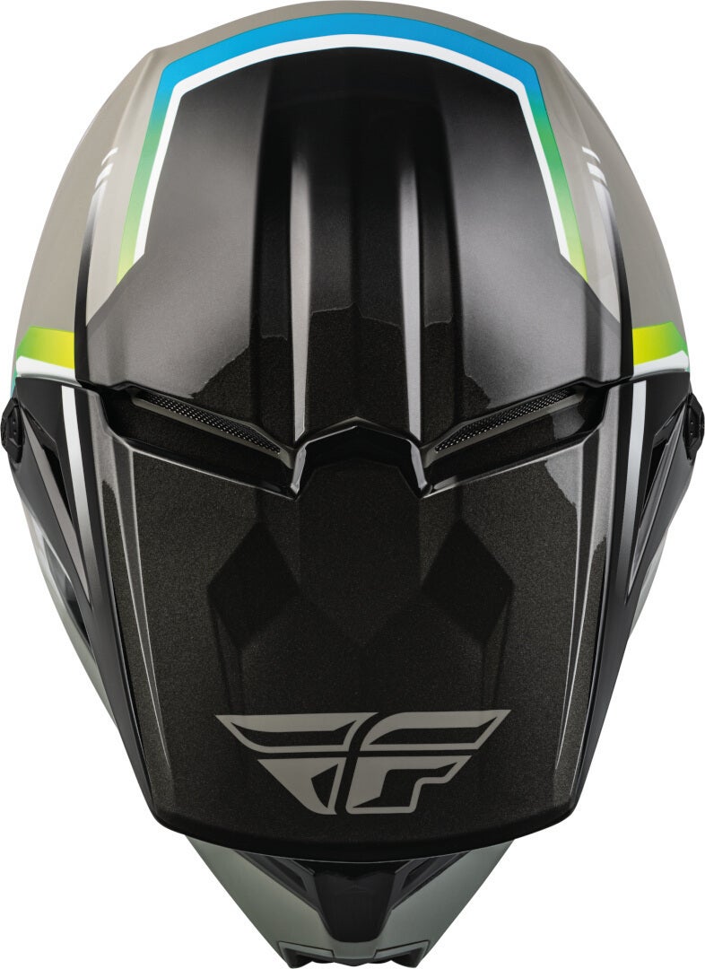 Fly Racing Kinetic Vision Youth Motocross Helmet black/grey L Figure 2