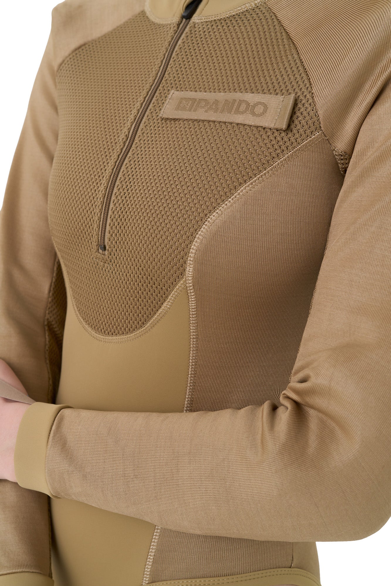 Pando Moto Bia Mesh レディース長袖プロテクターシャツ ベージュ M 図8
