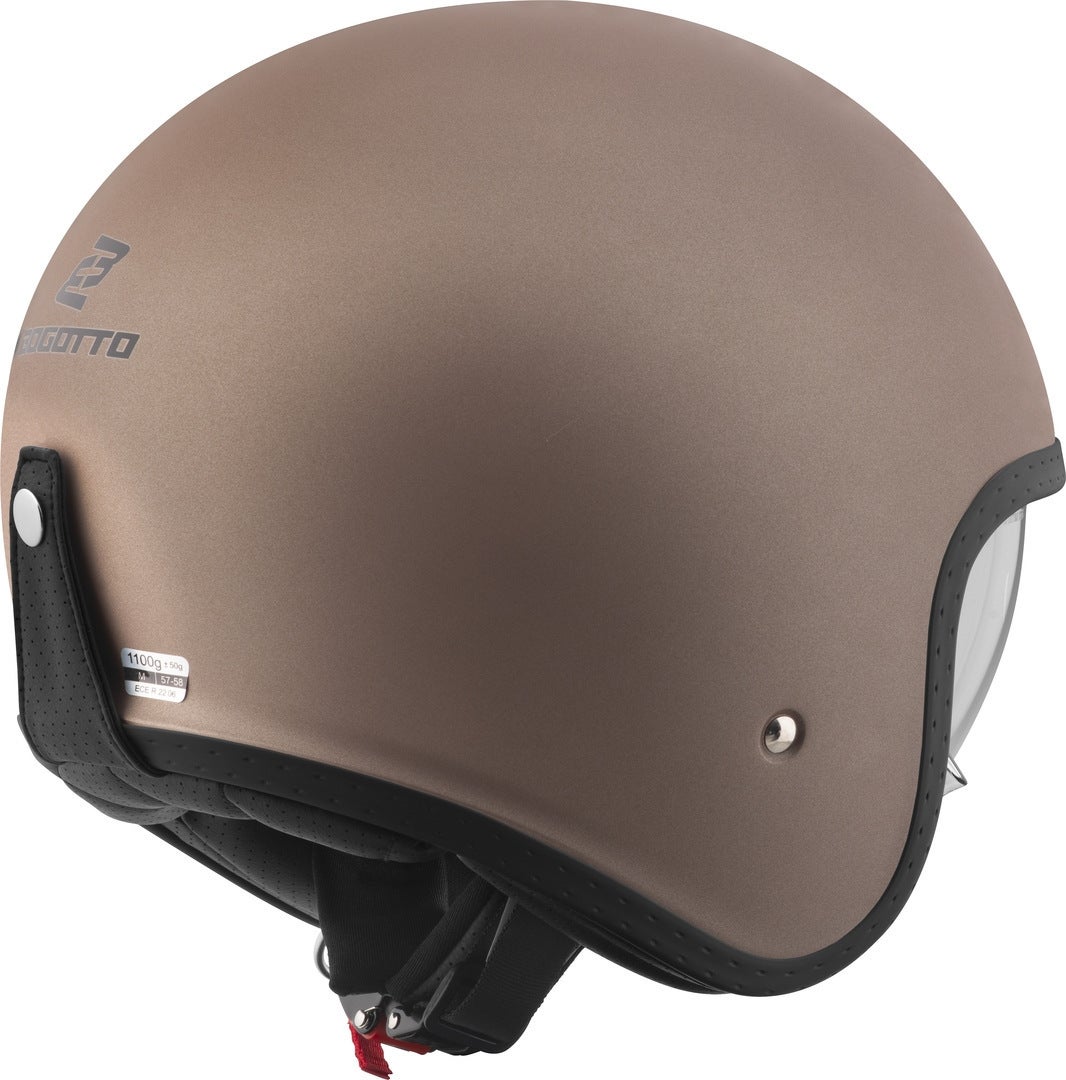 Bogotto H589 Solid Jet Helmet Hnědý mat S (55/56) Obrázek 3