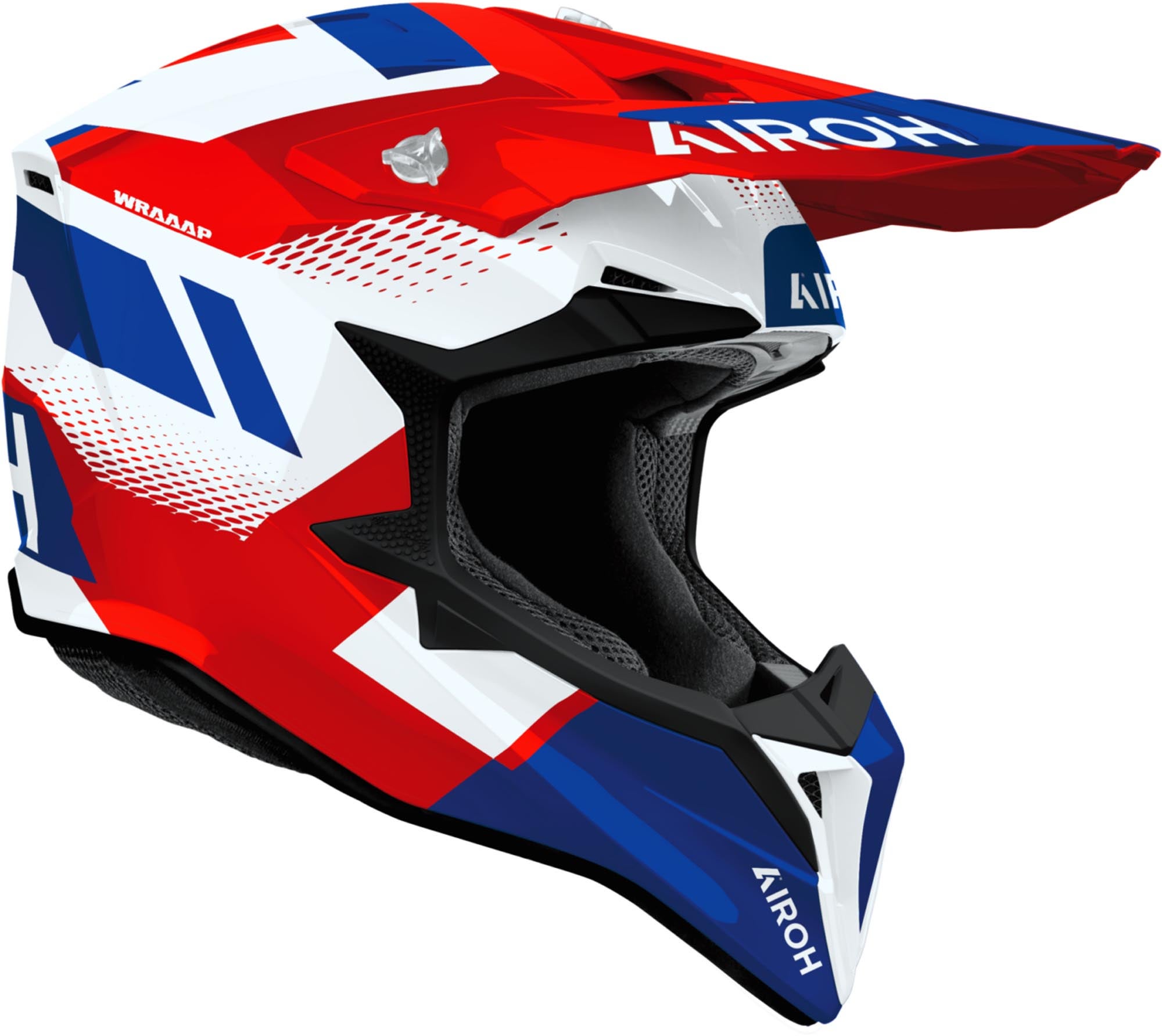 Airoh Wraaap Vision Cască de motocross Alb/Albastru/Roșu XXL (63) Figura 2