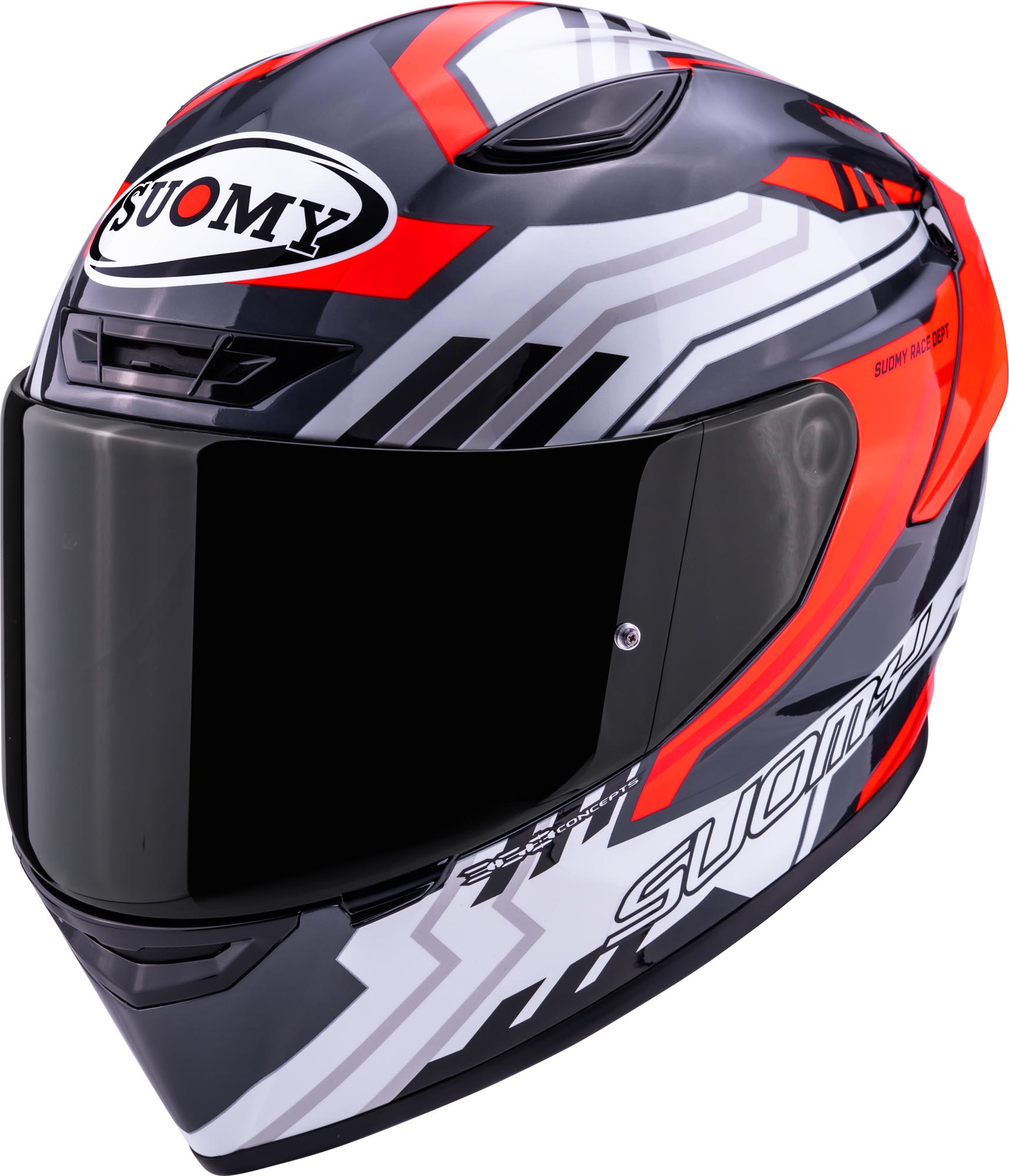 Suomy Track-1 Framework Helm anthrazit/weiß/rot S (55/56) Abbildung 1
