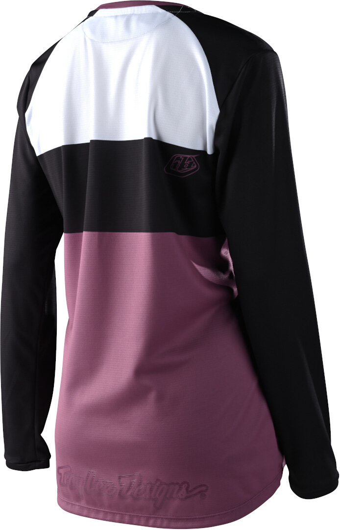 Troy Lee Designs GP Icon Tricou feminin de motocross Negru/Alb/Roz L Figura 2