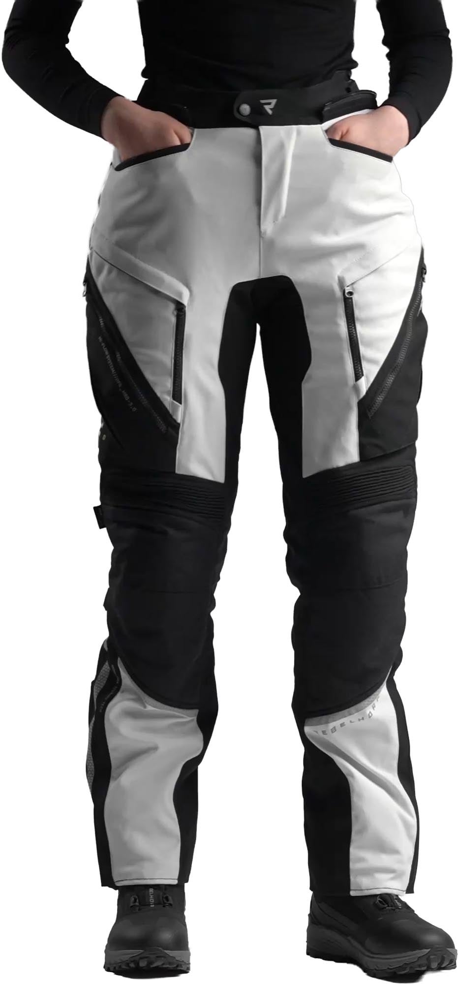 Rebelhorn Hardy 3.0 vandtætte dame motorcykel tekstilbukser sort/grå 3XL Figur 4