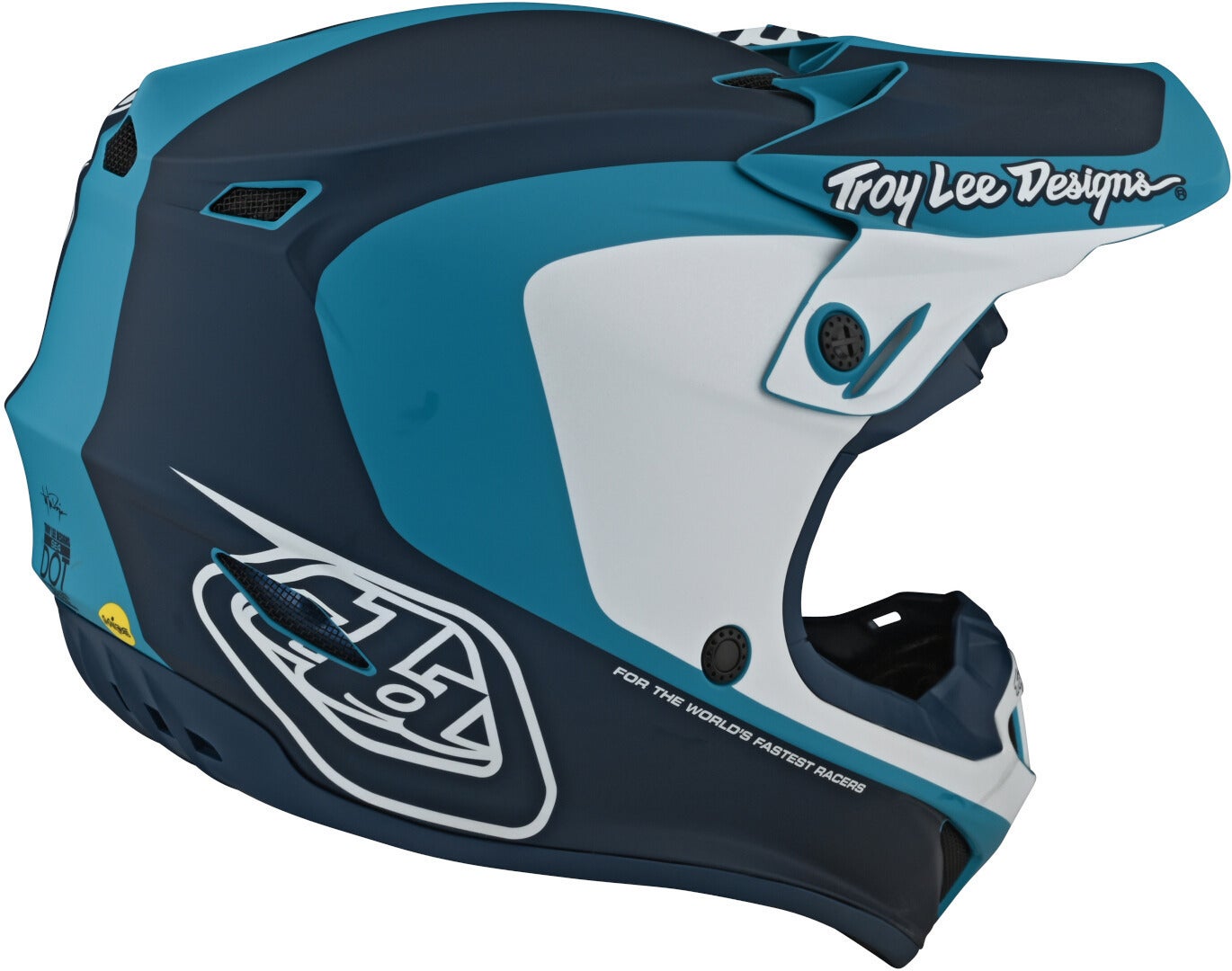 Troy Lee Designs SE4 Corsa Motocross Helmet blue/white/blue S Figure 5