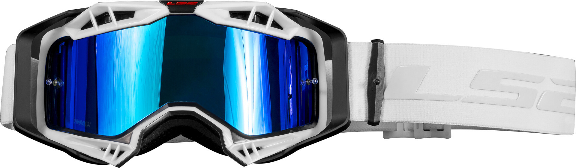 LS2 Aura Pro Ochelari de motocross alb Figura 1