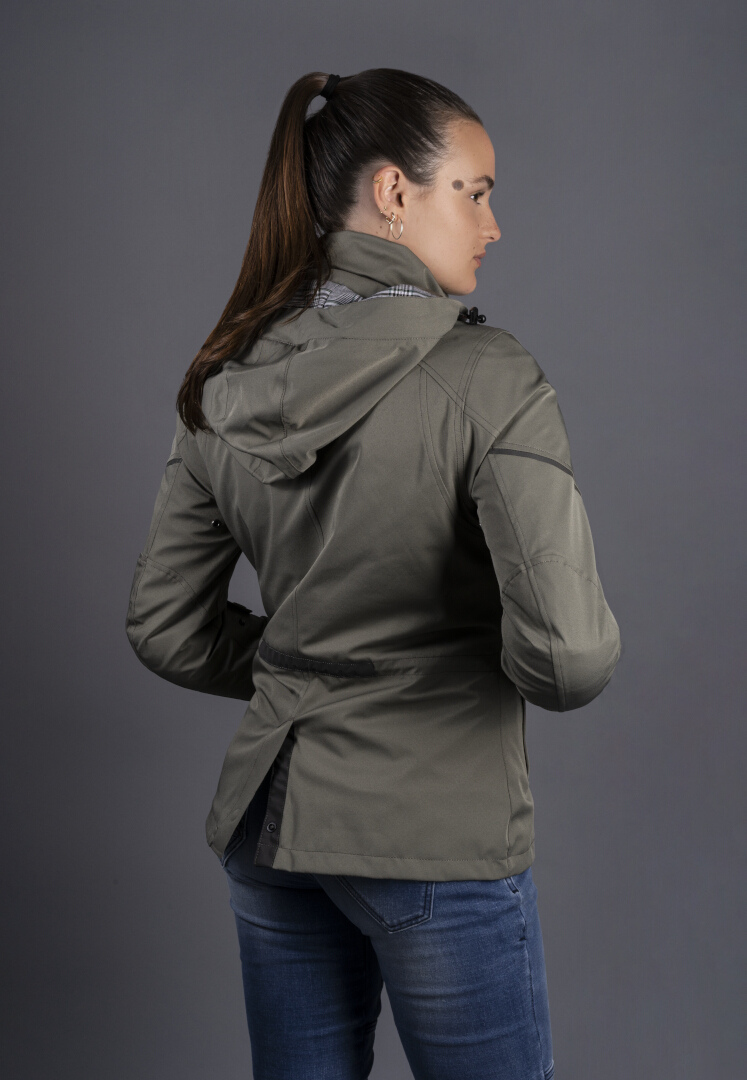 LS2 Rambla Evo waterproof Ladies Motorcycle Textile Jacket Khaki S Figure 5