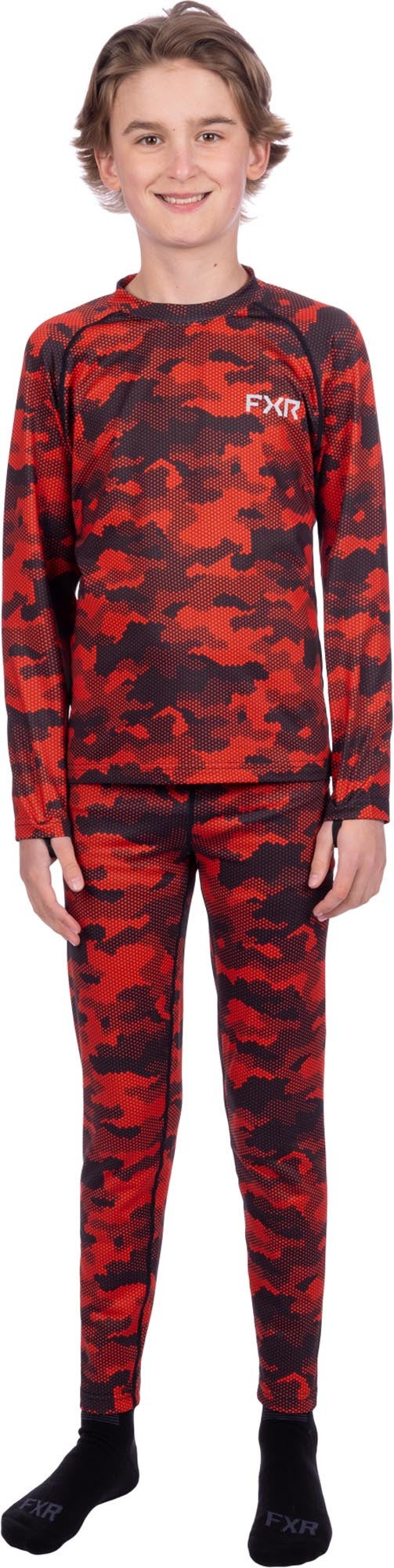 FXR Atmosphere Terno funcional de duas peças para jovens vermelho/preto S Figura 1