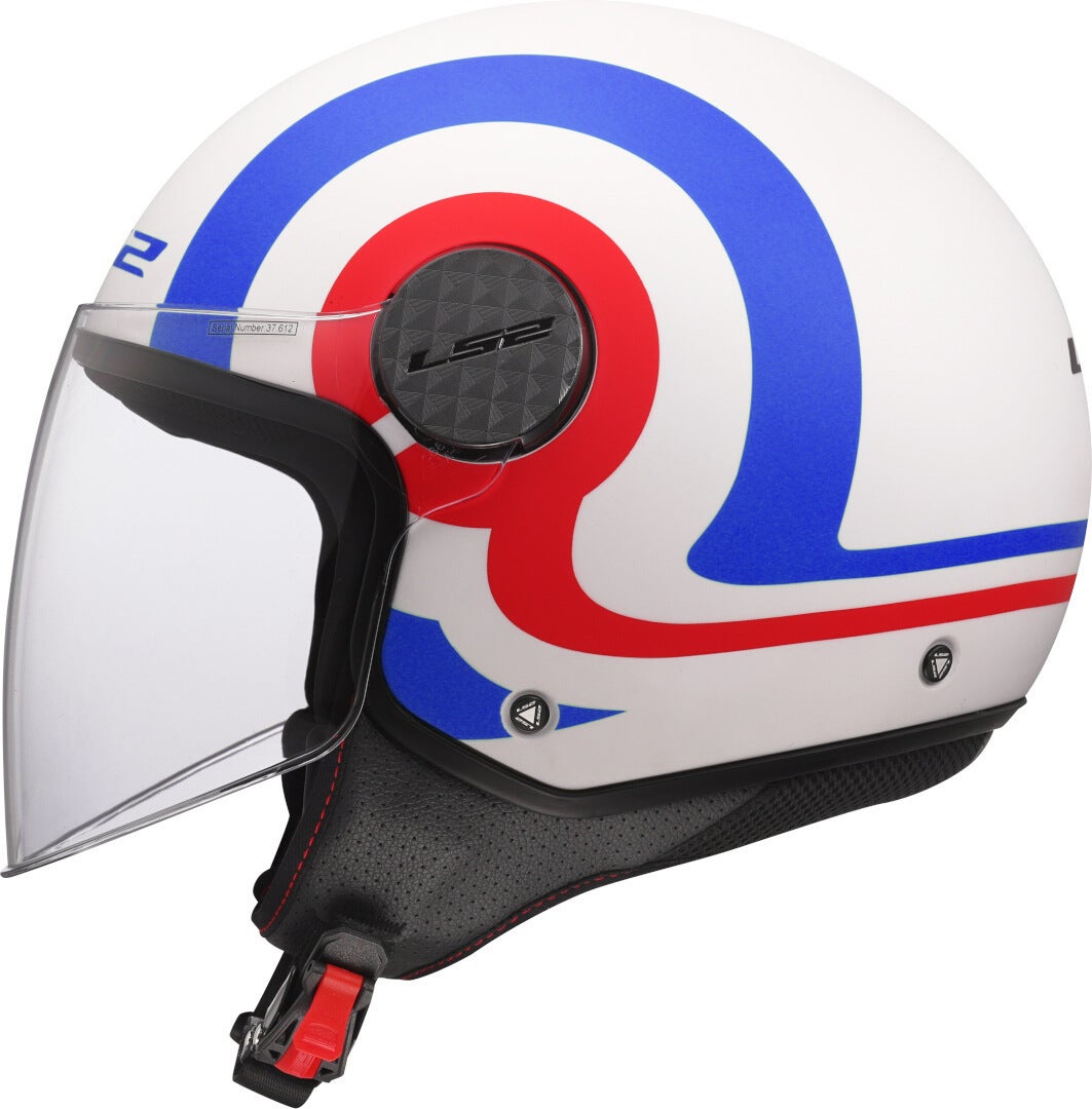 LS2 OF558 Sphere Lux II Urby Casque jet Blanc/Rouge/Bleu XL (61/62) Figure 3