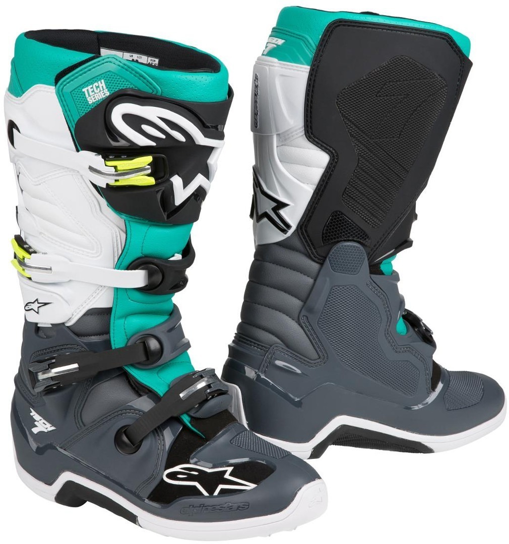 Alpinestars Tech 7 Botas de Motocross Cinza/Branco 7 (40,5) Figura 1