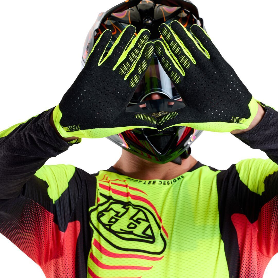 Troy Lee Designs Air Mono Mănuși de motocross Galben neon L Figura 4