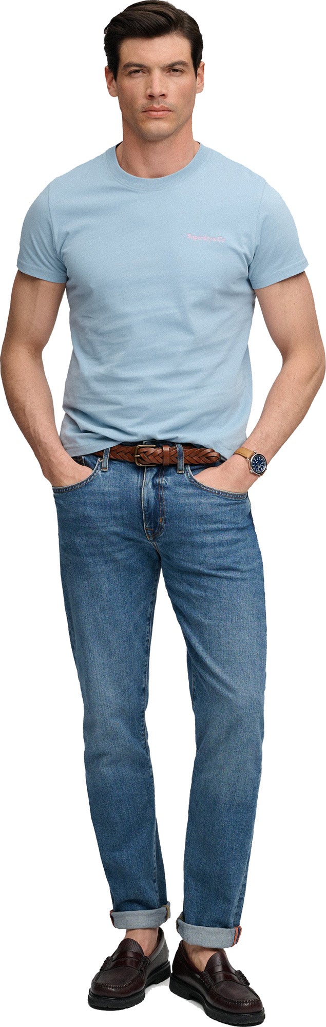 Superdry & Co Essential Company Logo Camiseta Azul M Figura 7