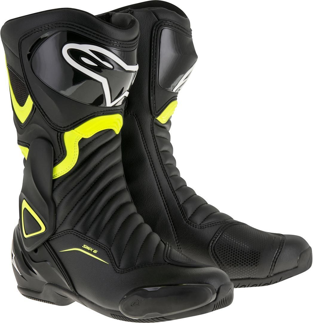 Alpinestars SMX-6 V2 Motorcycle Boots black/yellow 41 Figure 1