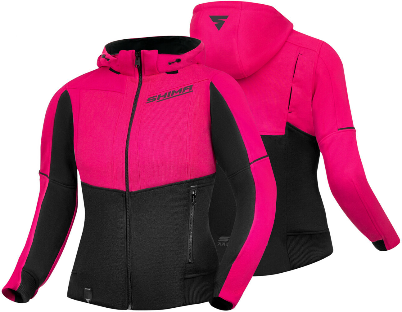 SHIMA Daybreaker Hanorac cu fermoar pentru motociclete pentru doamne roz/negru M Figura 3
