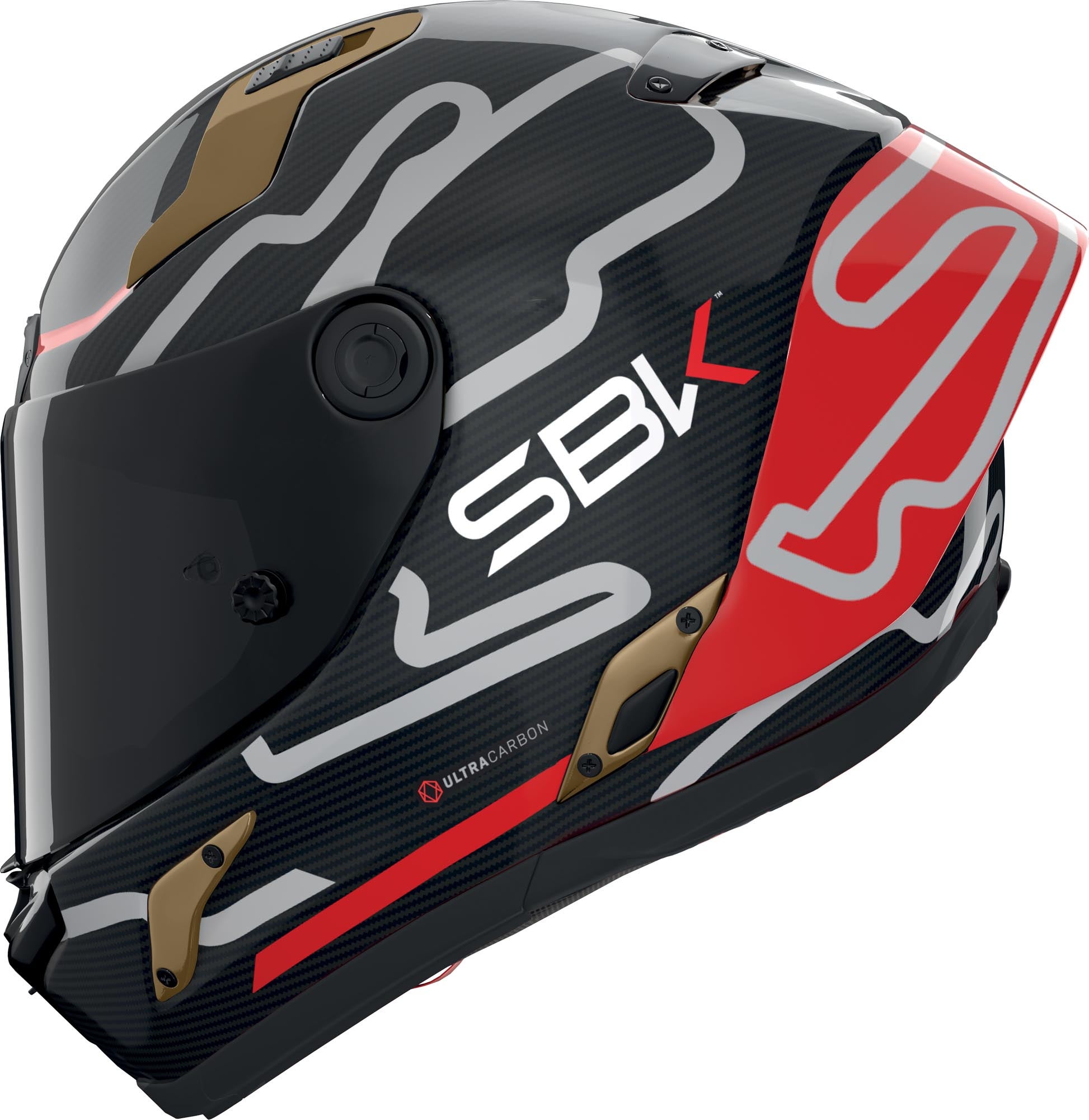 Nolan X-804 RS Ultra Carbon SBK Helm grau/rot XXL (64) Abbildung 5