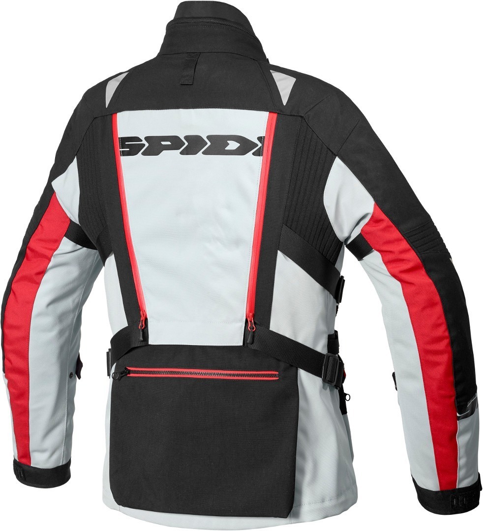 Spidi H2Out Allroad Motorcycle Textile Jacket black/grey/red 3XL Figure 16