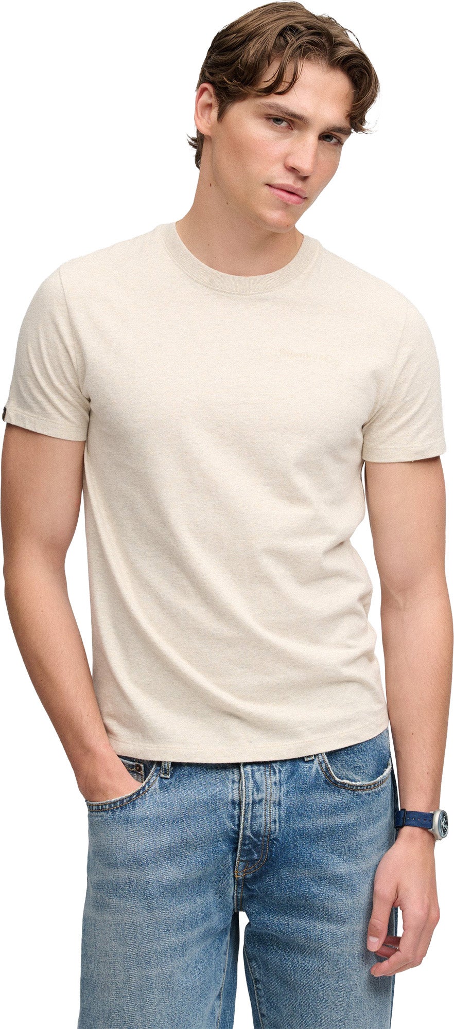 Superdry & Co Essential Company Logo Camiseta Creme XL Figura 1