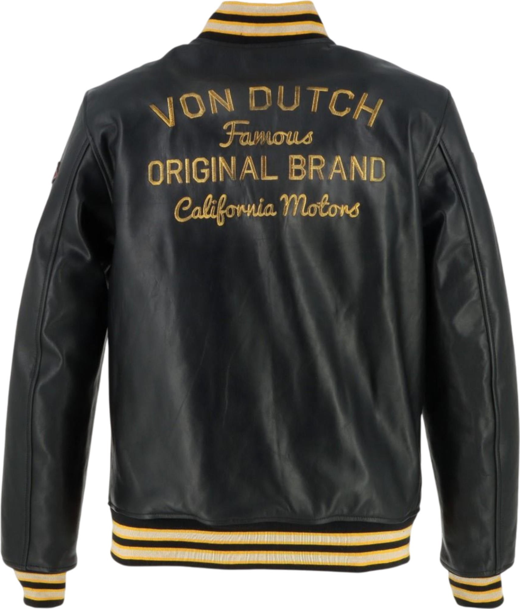 Von Dutch X Helstons Collegian Motorrad Lederjacke 2XL Abbildung 4