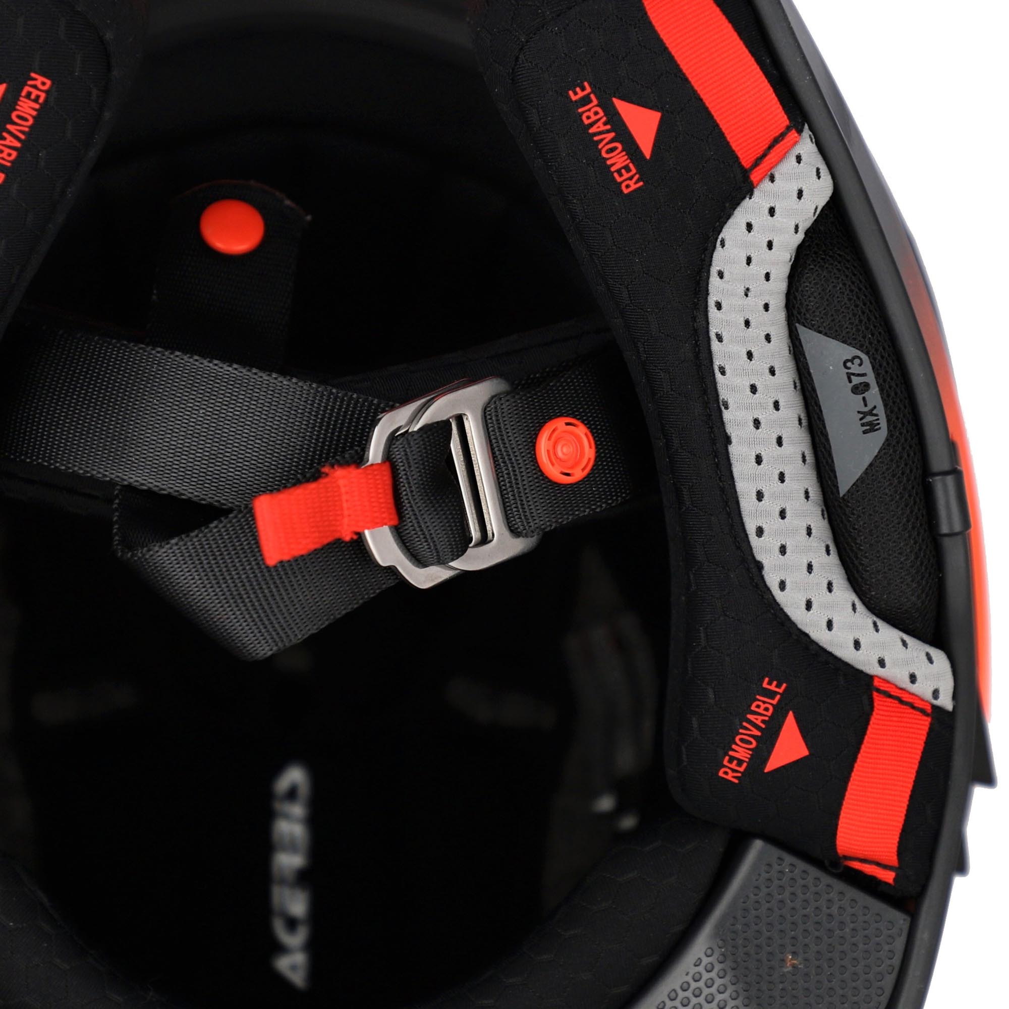 Acerbis Airstrike-X Scratch Motocrosshelm oranje/grijs XXL (63/64) Figuur 8